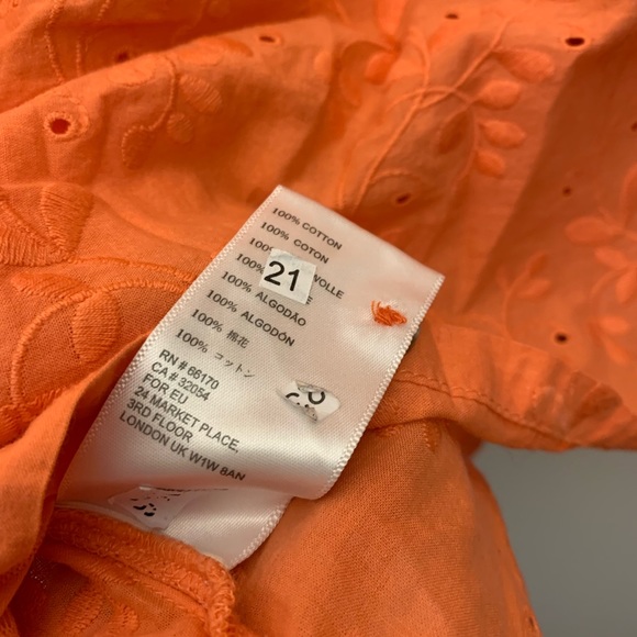 Anthropologie Maeve crop eyelet embroidered top - Picture 8 of 8